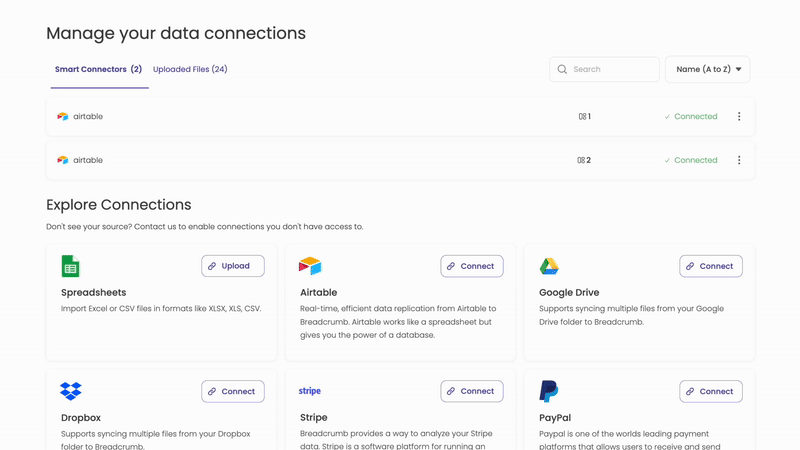 Connecting an Airtable source