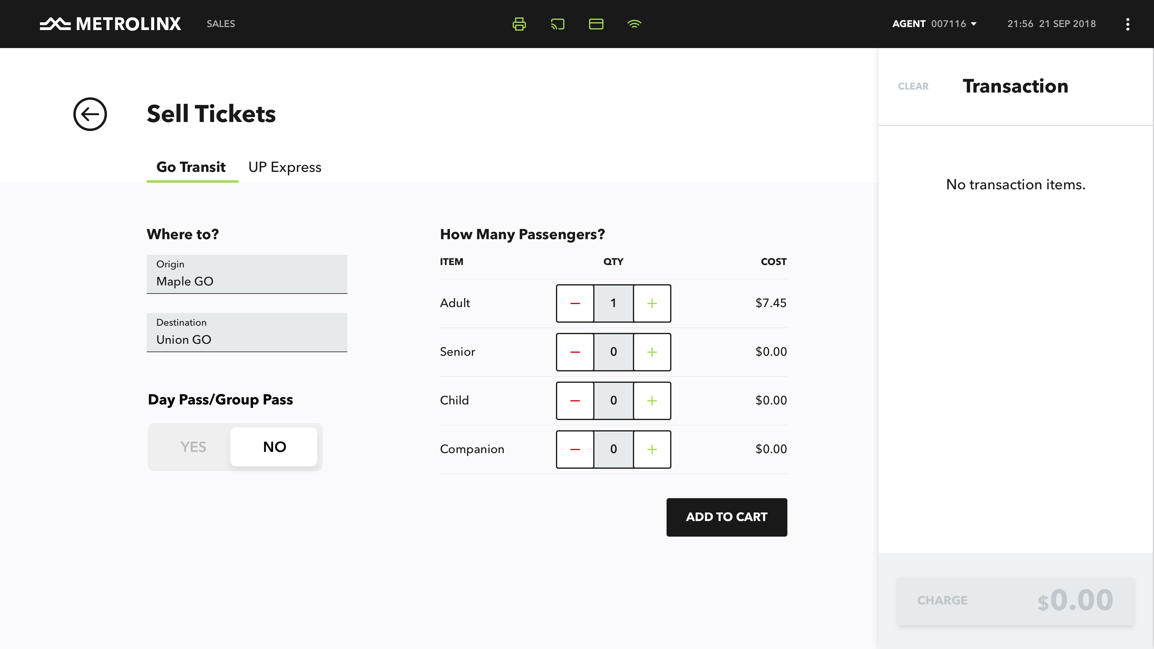 Sales screen final design