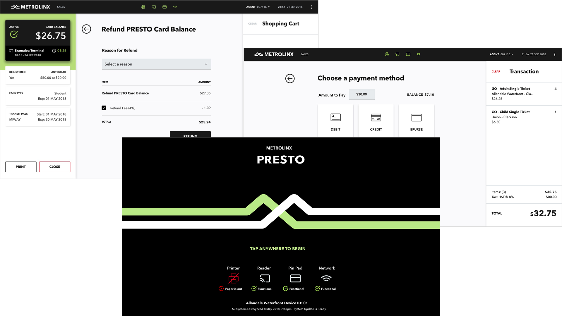 Transit POS system preview
